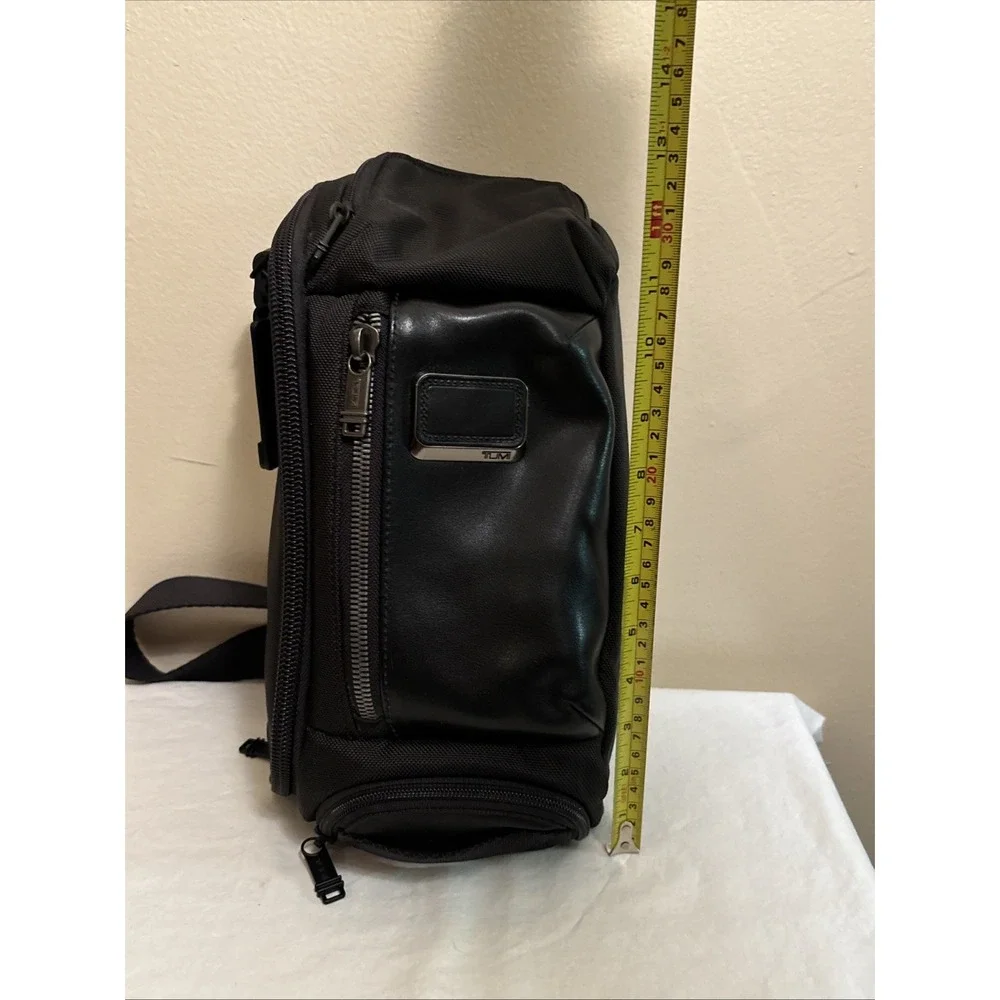 Tumi Alpha Bravo Kelley Chest Sling Bag Black Ballistic Nylon 232399D